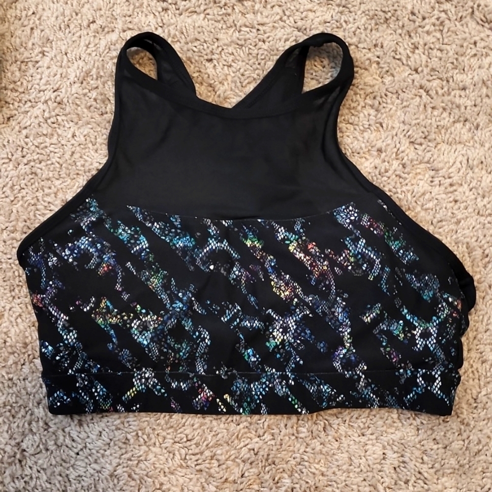 Spalding animal print sports bra